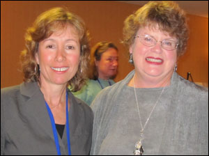 Pamela and Charlaine HArris at the 2010 WRW Retreat