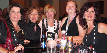 Juliana Stone, Pamela, Terri Garey, Jocelynn Drake, and Joss Ware at the RWA conference in Orlando, 2010